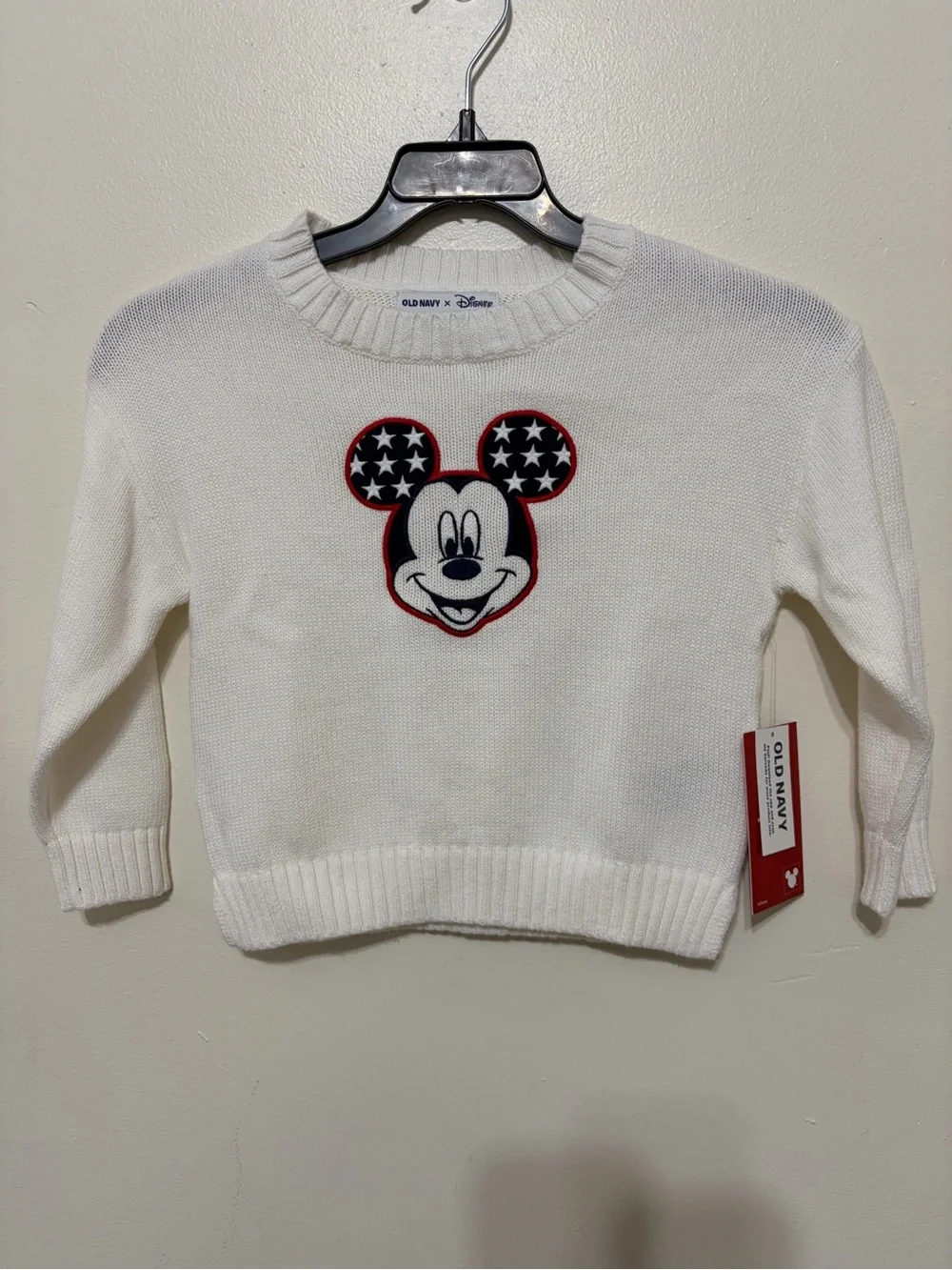 Old Navy White Disney Knit Pullover
